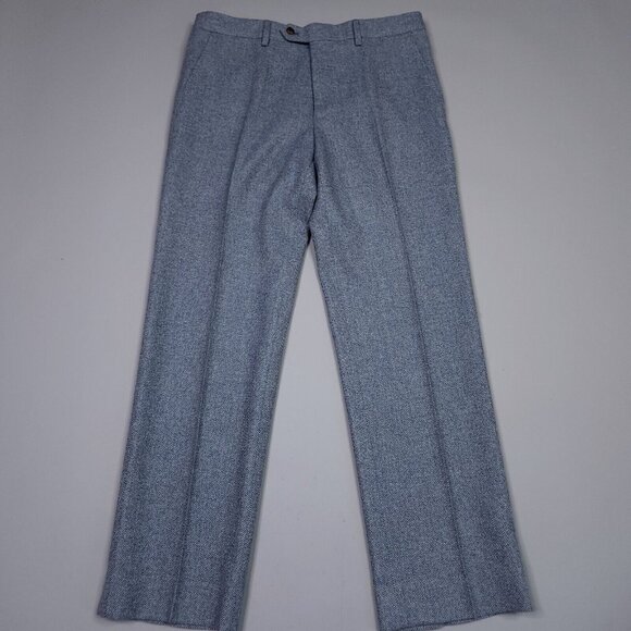 Astor & Black Nobility Herringbone Wool 2 Peice Suit Surgeon Cuffs 42 Chest - Picture 8 of 15